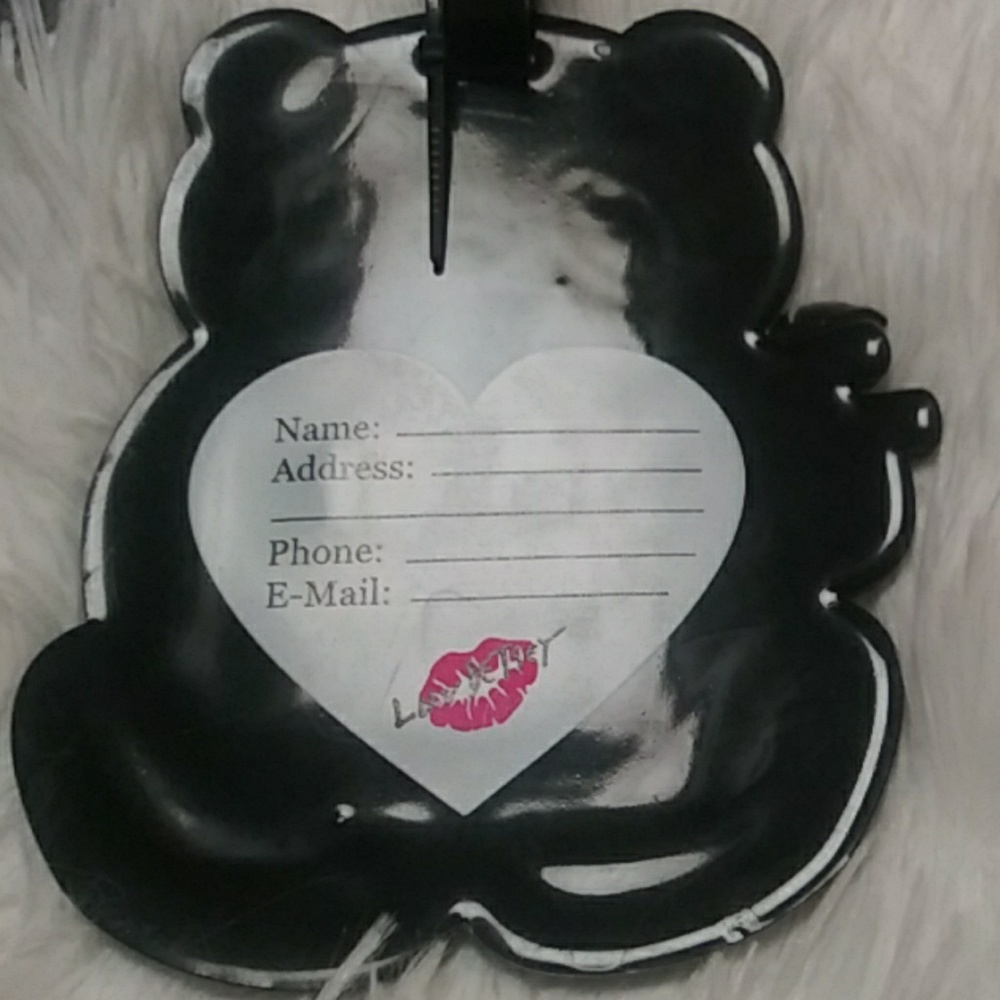 Betsey Johnson Duo Silicone Luggage Tag - Picture 2 of 2